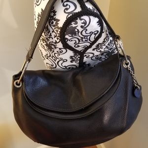 Juicy Couture Leather Vintage Shoulder Bag Black
